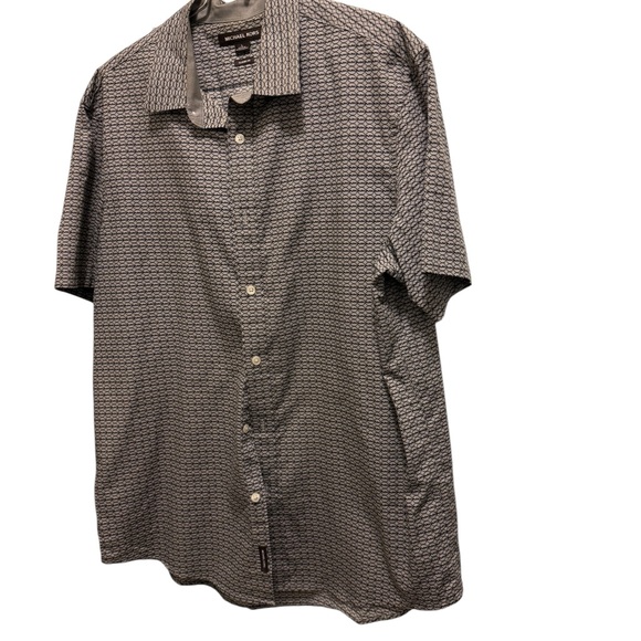 Michael Kors Men's Black and Gray Casual Shirt - Picture 1 of 9